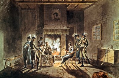 Conspiração do Cadoudal, início do século XIX (guache) de Armand de Polignac