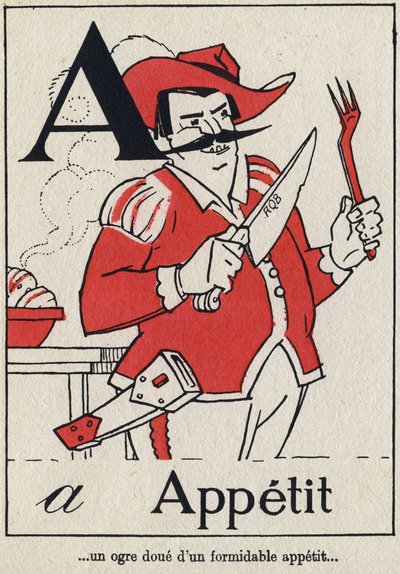 Carta A: "Appetit", em L