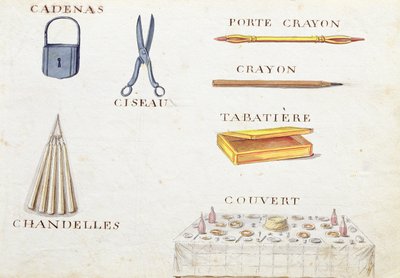 Ilustrações de "Um Livro do Alfabeto Francês de 1814", pub. de Charles Plante Fine Arts, 1814 de Arnaud de Beauregard
