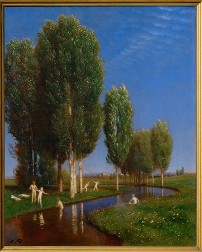 Ein Sommertag - Um dia de verão ... (pintura sobre madeira) de Arnold Böcklin