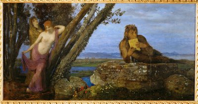 Fruehlingsabend - Noite de primavera ... (pintura sobre madeira) de Arnold Böcklin