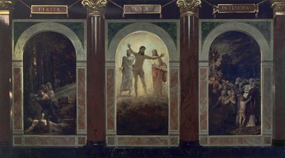 Fertur lux in tenebras (Projecto para o Museu Silesiano de Belas-Artes em Wrocław) de Arnold Böcklin