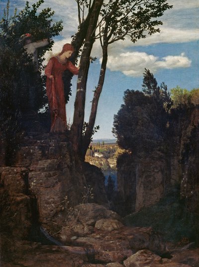 Paisagem típica dos arredores de Florença de Arnold Böcklin