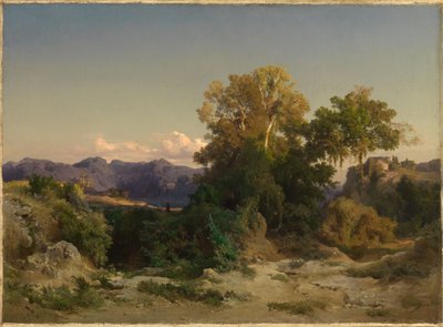 Paisagem na Campagna romana de Arnold Böcklin