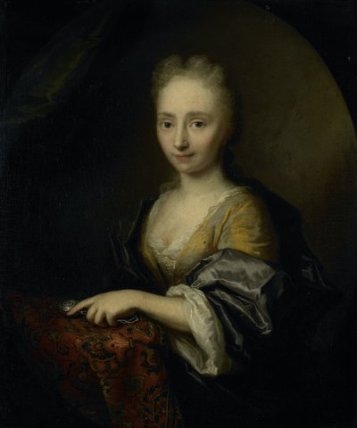 Retrato de uma Mulher de Arnold Boonen (attributed to)