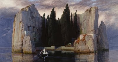 A Ilha dos Mortos. 1883 (terceira versão de cinco) de Arnold Böcklin