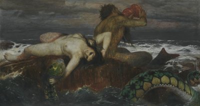 Alemão: Triton und Nereïde Tritão e Nereida de Arnold Böcklin