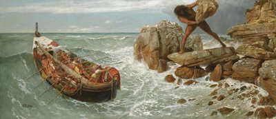 Odisseu e Polifemo, 1896 de Arnold Böcklin