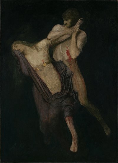 Paolo e Francesca, 1893. de Arnold Böcklin