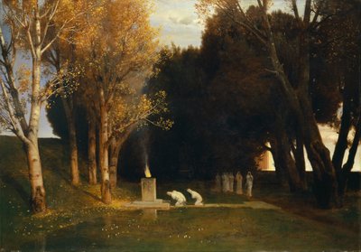 Bosque Sagrado , 1882. de Arnold Böcklin