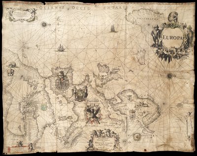 Europa; Pascaarte de Arnold Colom (1660) de Arnold Colom