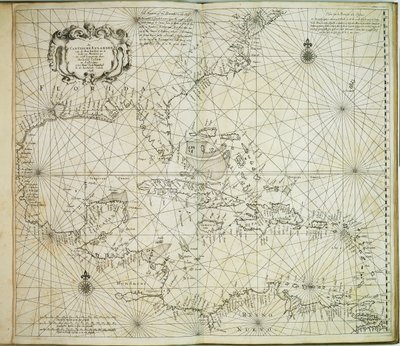 O Carybsche Eylanden de Barbados até à curva do México de Arnold & Colom Jacob Aertsz (1600 73) Colom