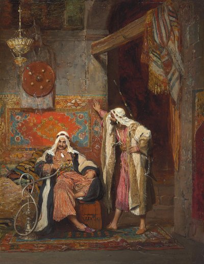 Uma conversa ociosa, 1872 de Arnold Corrodi