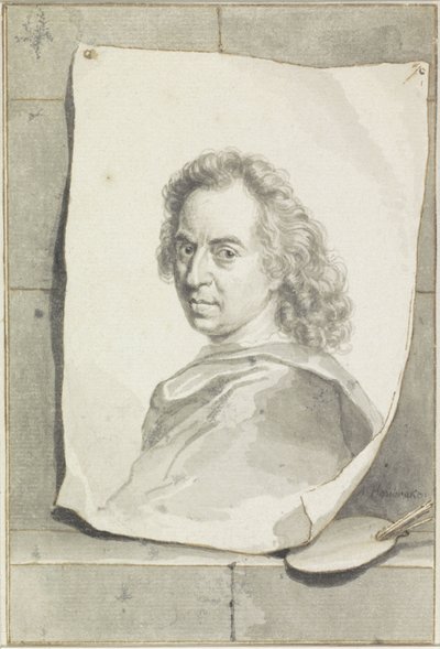 Retrato de David van der Plaes de Arnold Houbraken