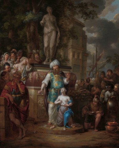 Sacrifício de Ifigênia de Arnold Houbraken