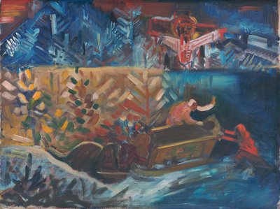 Carregando os doentes, c.1940 (óleo sobre tela) de Arnold Peter Weisz Kubincan