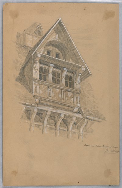 Dormer na Maison des Quatrans, Caen de Arnold William Brunner