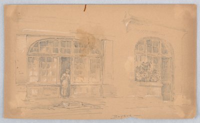 Esboço em Bayeux de Arnold William Brunner