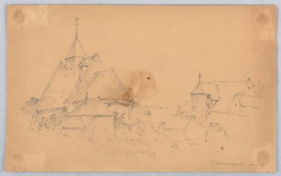 Esboço de Chenonceaux de Arnold William Brunner