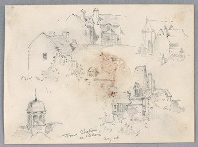 Esboços do Château de Blois de Arnold William Brunner