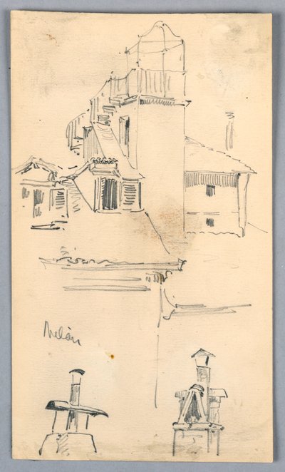 Esboços em Milão de Arnold William Brunner