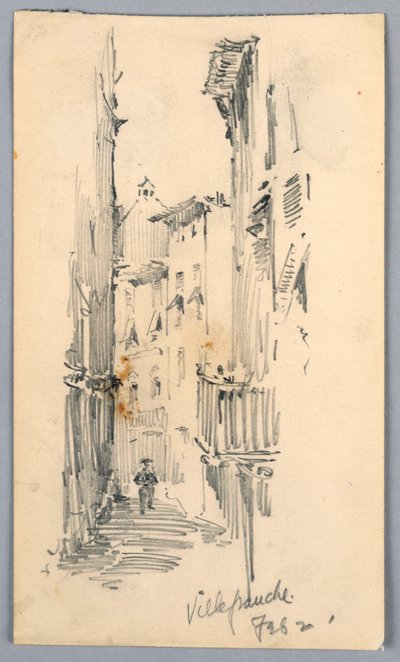 Rua em Villefranche de Arnold William Brunner