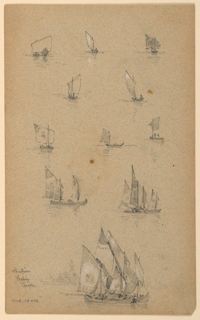 Barcos de pesca venezianos de Arnold William Brunner