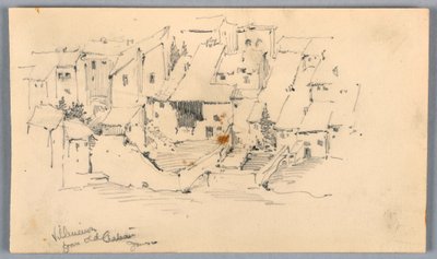 Villeneuve de Old Château de Arnold William Brunner