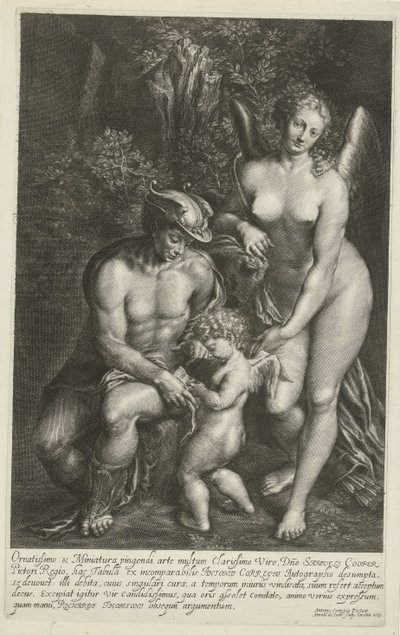 Mercúrio e Vênus ensinam amor de Arnold de Jode