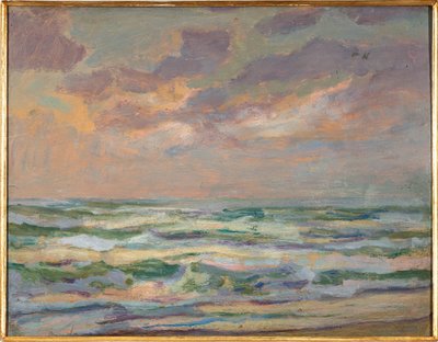 Marina, c.1910s (pintura a óleo) de Aroldo Bonzagni