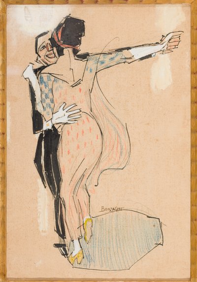 Tango (técnica mista sobre tela) de Aroldo Bonzagni