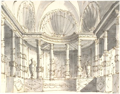 Interior com colunas de Aron Wallick