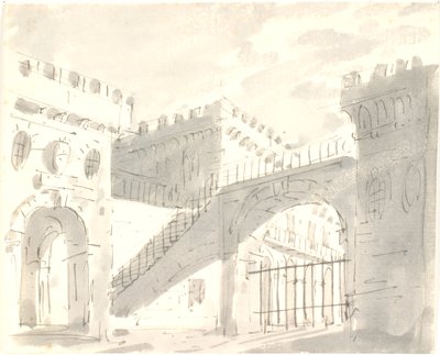 Pátio do palácio com portões de Aron Wallick