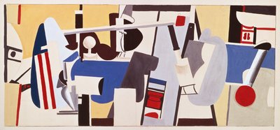 Estudo para mural para Edifício da Administração, Aeroporto de Newark, Nova Jersey de Arshile Gorky