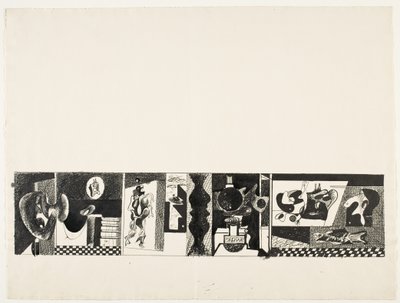 Sem título, c.1931/32 (caneta e tinta sobre lápis de grafite) de Arshile Gorky