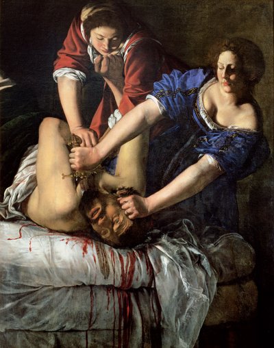 Judith e Holofernes (painel) de Artemisia Gentileschi