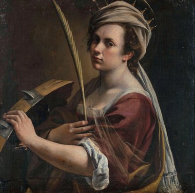 Autorretrato de Santa Catarina de Alexandria de Artemisia Gentileschi