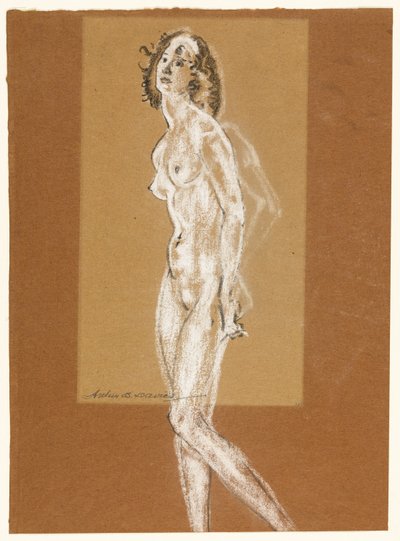 Nu feminino em pé de Arthur B. Davies