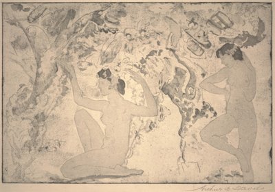 Beleza angular, impressão feita por Ernest Haskell, 1918 de Arthur Bowen Davies
