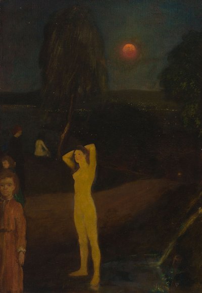 Lua em órbita completa de Arthur Bowen Davies