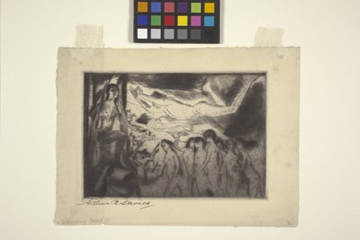 Espírito Guia (gravura e roleta) de Arthur Bowen Davies