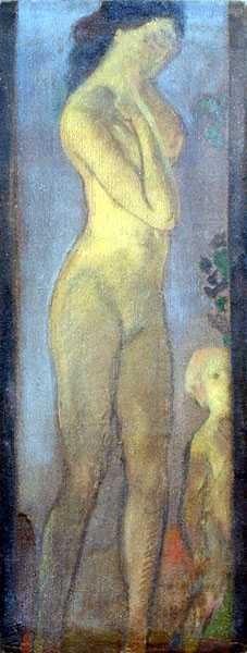 Mãe e Filho (óleo sobre tela) de Arthur Bowen Davies