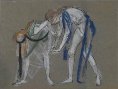 Estudo de dois dançarinos, c.1915-20 de Arthur Bowen Davies