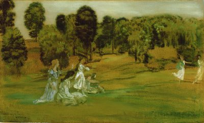 As horas e a liberdade dos campos de Arthur Bowen Davies