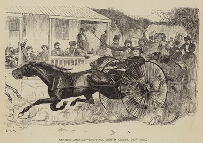 Gráfica América, Trote, Oitava Avenida, Nova Iorque de Arthur Boyd Houghton