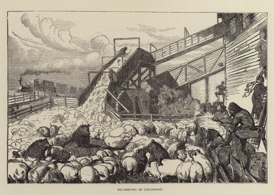 Pig-condução em Cincinnati de Arthur Boyd Houghton