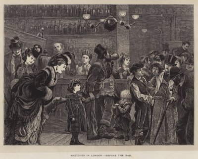 Esboços em Londres, antes do Bar de Arthur Boyd Houghton