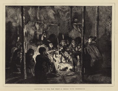 Esboços no Far West, uma fumaça com amistosos de Arthur Boyd Houghton