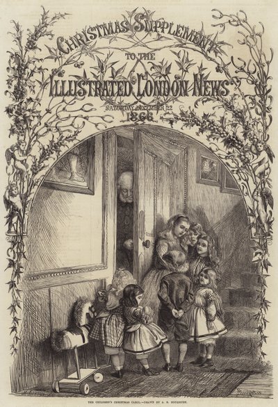 A canção de natal das crianças de Arthur Boyd Houghton