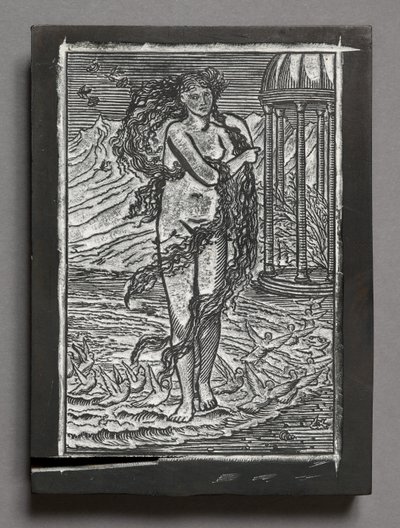 A História de Cupido e Psique - Vénus, segundo Edward Coley Burne-Jones (bloco de madeira gravado) de Arthur Burgess